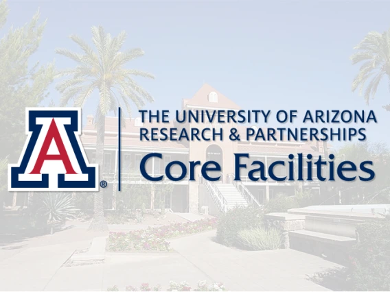generic image for person's without a photo, picture of old main with Core Facilities wordmark superimposed