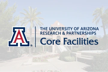 generic image for person's without a photo, picture of old main with Core Facilities wordmark superimposed